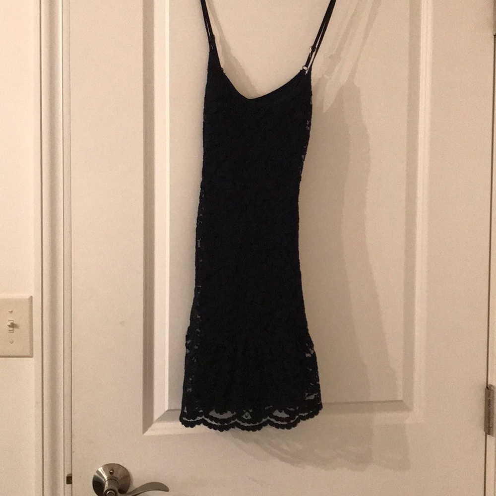 Navy blue lace dress